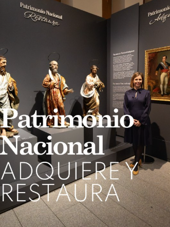 Imagen sobre: INSTAGRAM | "Retrato de Fernando VII y Apostolado"