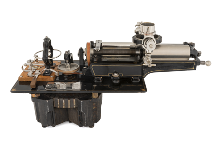 Fonógrafo, Sociedad fonográfica española Hugens y Acosta, 1900-1905, 19006774, Patrimonio Nacional. Mario Sedeño