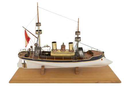 Barco de vapor, 1860-1900, 10047779, Patrimonio Nacional. Foto: Mario Sedeño