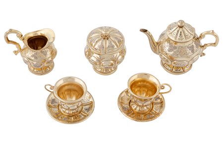 Juego de té en miniatura de la infanta Pilar, Alphonse Giroux et Cie, ant. 1866, 39007115, Patrimonio Nacional. Foto: Héctor Pérez