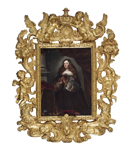 Imagen sobre: Retrato de Mariana de Austria orante