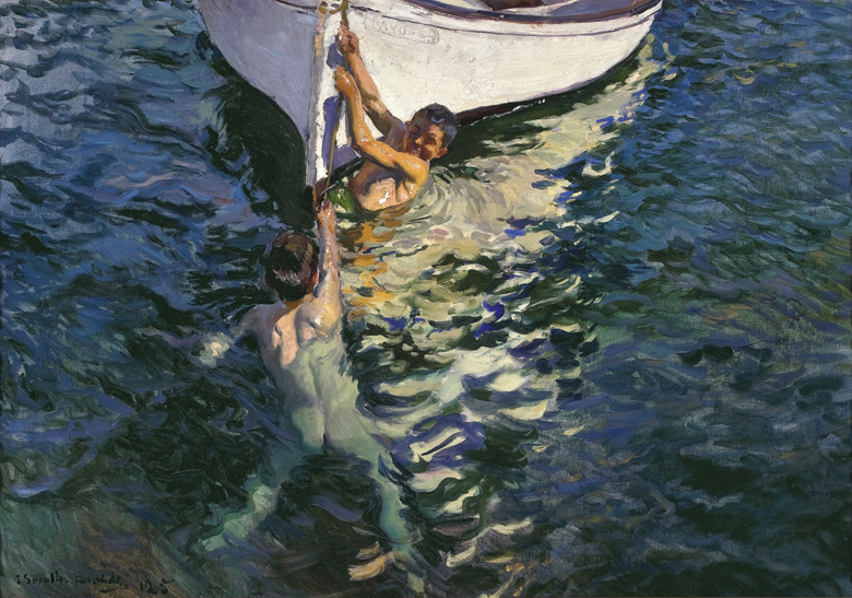 Imagen sobre: El bote blanco. Jávea