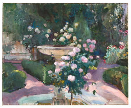 Fuente y rosal de la Casa Sorolla, 1918 o 1919, Museo Sorolla