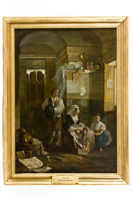 Imagen sobre: El rezo del rosario