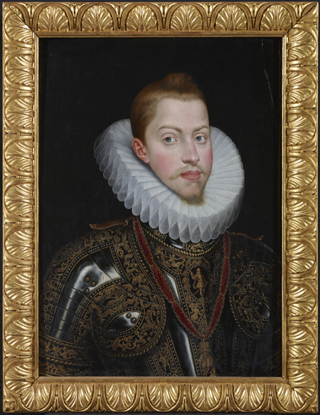 Imagen sobre: Retrato de Felipe III de busto y armado