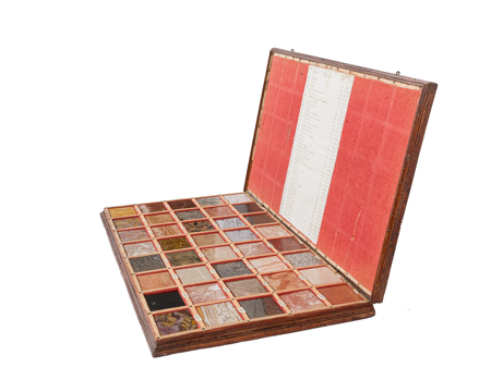 Muestrario de mármoles, caja Nº 3, Nº Inv. 10139582, Patrimonio Nacional. © Foto: Héctor Pérez