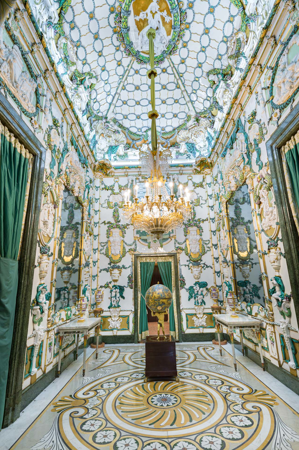 Gabinete de porcelana de Carlos III, Palacio Real de Madrid, Patrimonio Nacional, © Foto: Javier Díez de Prado
