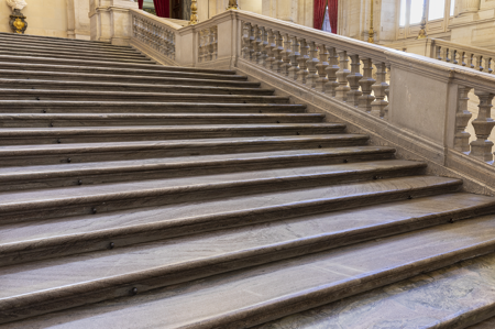 Escalera principal del Palacio Real de Madrid, detalle, 1766-1767, Patrimonio Nacional, © Foto: Mario Sedeño