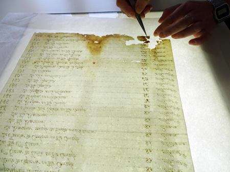 Proceso de consolidación del papel