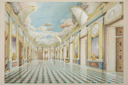 F.J. Hernández Alonso, proyecto de Sacchetti para la Galería de la Reina, Patrimonio Nacional