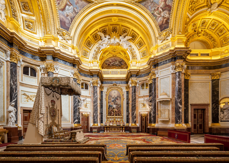 Columnas de mármol de Mañaria, Capilla Real, Palacio Real de Madrid, Patrimonio Nacional