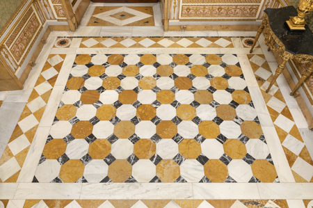 Pavimento del Salón del Nuncio, Palacio Real de Madrid, Patrimonio Nacional, © Foto: Mario Sedeño