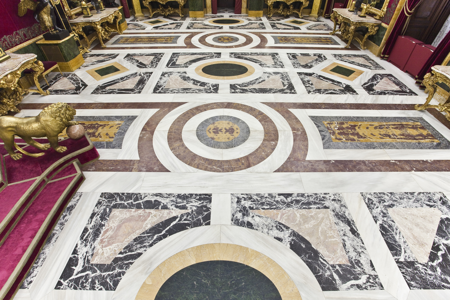 Francisco Sabatini, pavimento del Salón del Trono, Palacio Real de Madrid, 1788-1794, Patrimonio Nacional, © Foto: Mario Sedeño