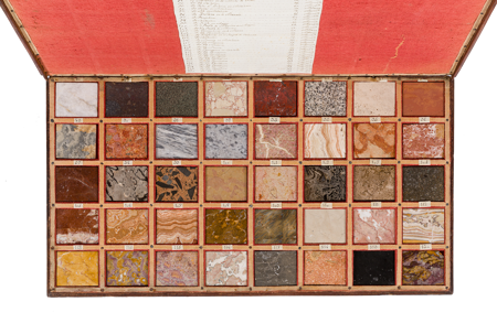 Muestrario de mármoles, caja Nº 3, Nº Inv. 10139582, Patrimonio Nacional. © Foto: Héctor Pérez