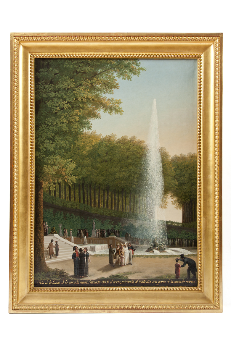 Vista de la fuente de la Cascada Nueva