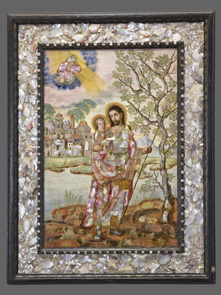 Imagen de: San José con el Niño Jesús