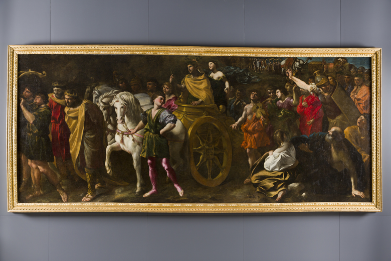 Triunfo de un emperador romano con dos reyes prisioneros