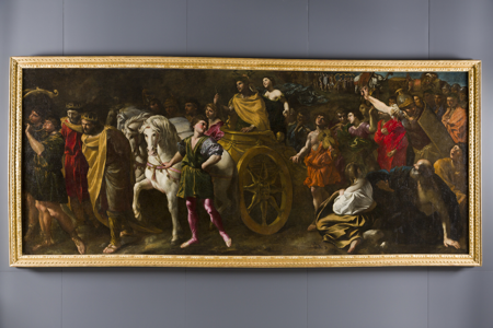 Imagen sobre: Triunfo de un emperador romano con dos reyes prisioneros