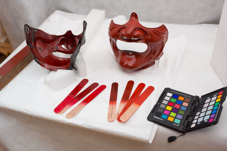 Proceso de reconstrucción del kabuto, © Oak Taylor-Smith | Factum Arte