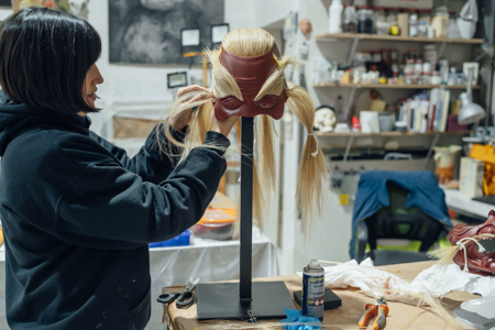 Proceso de reconstrucción del kabuto, © Oak Taylor-Smith | Factum Arte