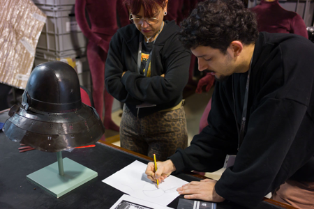 Proceso de reconstrucción del kabuto, © Oak Taylor-Smith | Factum Arte