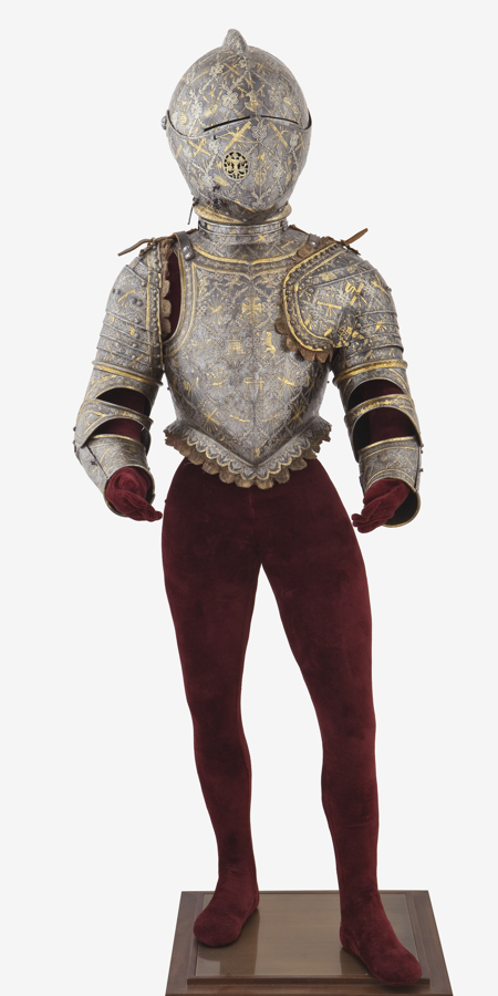 Imagen sobre: Armadura de parada de Felipe IV niño