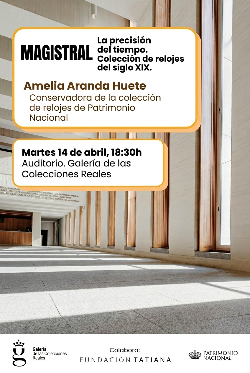 Imagen sobre: Conferencia Magistral | La precisión del tiempo. Colección de relojes del siglo XIX