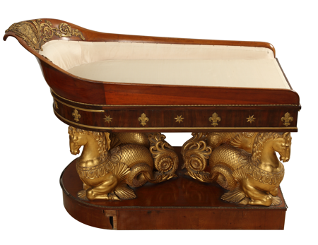 Baby's changin/dressin table, Royal Workshops; Andrés del Peral, 1818, inv. 10023606, Patrimonio Nacional
