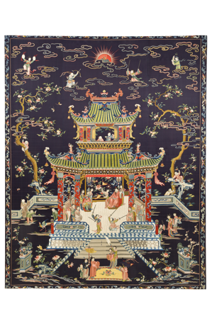 Bed canopy used for the decoration of the ceiling of the Smoking Room of Alfonso XII in the Royal Palace in Madrid, Chinese Manufacture, nineteenth century, inv. 10233249, Patrimonio Nacional. Photo: Mario Sedeño