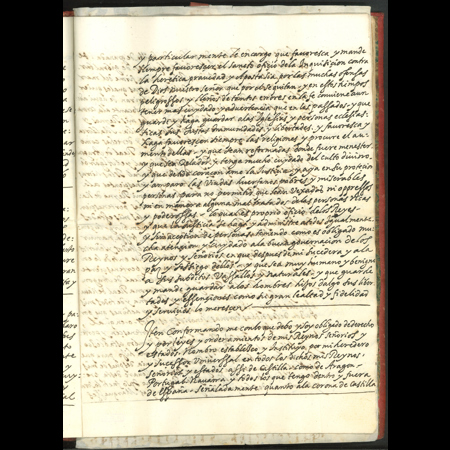 Testamento original del rey Felipe II