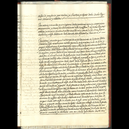 Testamento original del rey Felipe II