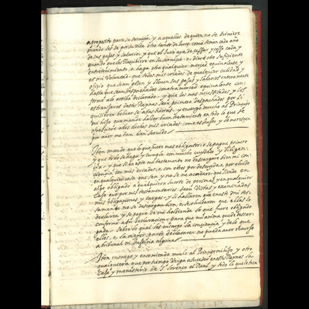 Testamento original del rey Felipe II