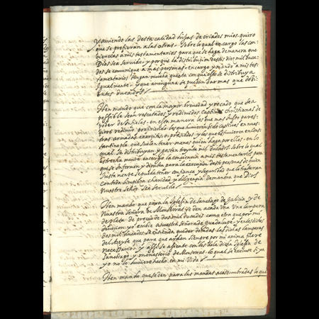 Testamento original del rey Felipe II