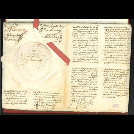 Testamento original del rey Felipe II
