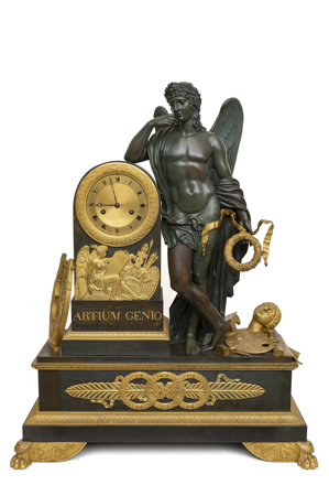 Reloj de sobremesa "El Genio de las Artes", Louis Moinet y Pierre-Philippe Thomire, h. 1829, inv. 10003658, Patrimonio Nacional. Foto: Mario Sedeño