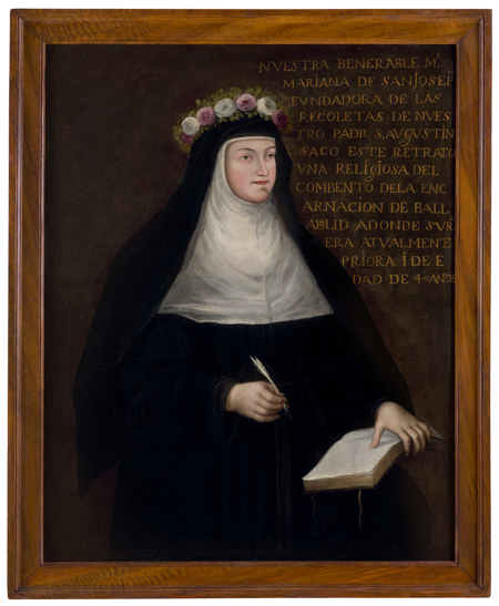 Imagen sobre: Retrato de la madre Mariana de San José