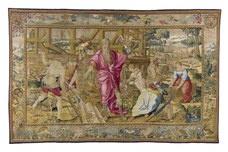 Imagen sobre: Noé construye el Arca