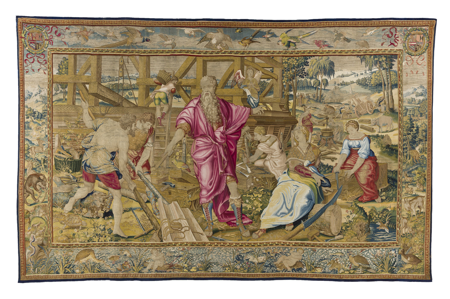 Imagen sobre: Noé construye el Arca