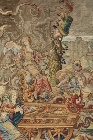 Detalle del carro de Soberbia, Pieter Coecke van Aelst, Wilhelm Pannemaker, Bruselas, Brabante, h. 1544, Nº inv. 10004019, Patrimonio Nacional, Foto: Mario Sedeño