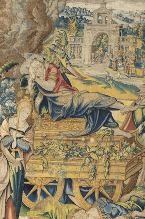 Detalle del carro de Pereza, Pieter Coecke van Aelst, Bruselas, Brabante, h. 1545, N.º inv. 10005095, Patrimonio Nacional, Foto: Mario Sedeño
