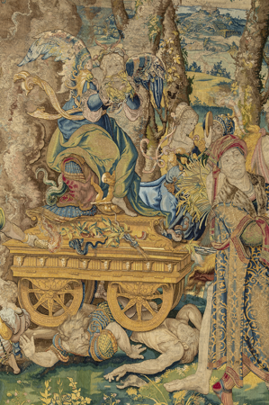 Detalle del carro de Envidia, Pieter Coecke van Aelst, Bruselas, Brabante, h. 1545, N.º inv. 10004088, Patrimonio Nacional, Foto: Mario Sedeño