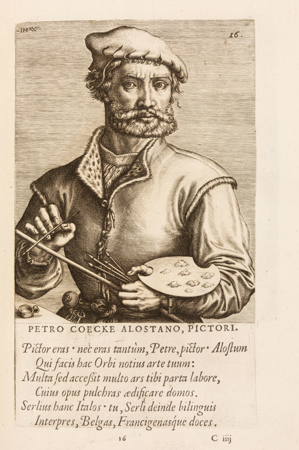 Retrato de Pieter Coecke van Aelst, Dominicus Lampsonius, h. 1572, Real Biblioteca del Monasterio de El Escorial, 28-III-9-bis, Patrimonio Nacional, Foto: Héctor Pérez