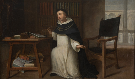 Santo Tomás de Aquino, Pedro de Camprobín Passano, h. 1657, Nº inv. 00710213, Patrimonio Nacional