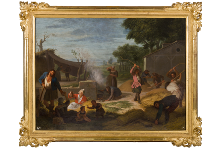 Imagen de: Majando mieses en la era