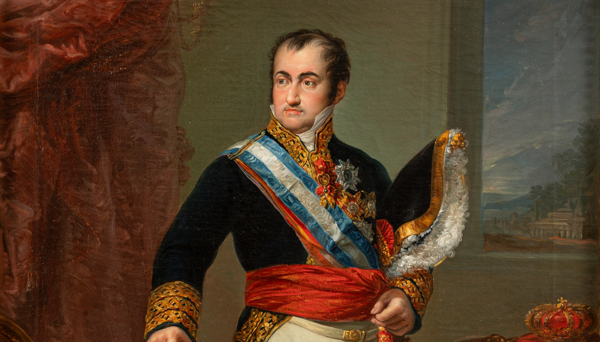 Retrato de Fernando VII y Apostolado de Descalzas