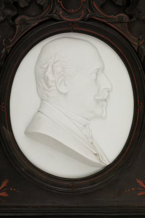 El duque de Morny, François Willème, h. 1865, biscuit de porcelana, Nº Inv. 10070209, Patrimonio Nacional, Foto: Héctor Pérez