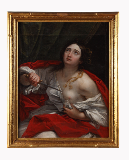 Imagen sobre: Lucrecia dándose muerte