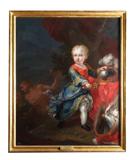 Imagen sobre: Infante Fernando de Borbón, como dios Marte