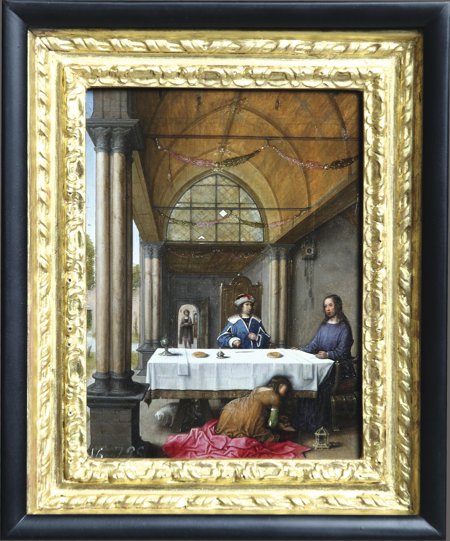 Imagen sobre: Cristo y la Magdalena en casa de Simón el Fariseo