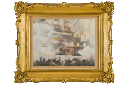 Atentado contra Alfonso XIII y Victoria Eugenia en la calle Mayor, Napoleón [Antonio Fernández Soriano], 1906, 10078461, Patrimonio Nacional. Foto: Mario Sedeño